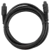 Оптический аудиокабель Cablexpert CC-OPT-2M Toslink - Toslink, S/PDIF, угловой разъём, 2 м, чёрный