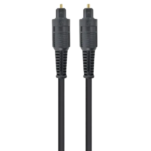 Оптический аудиокабель Cablexpert CC-OPT-2M Toslink - Toslink, S/PDIF, угловой разъём, 2 м, чёрный