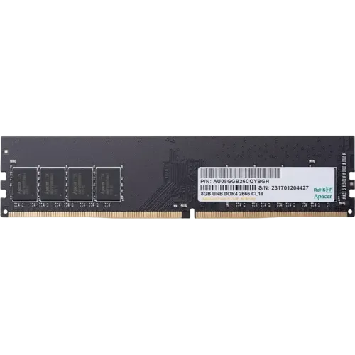 Оперативная память Apacer AU08GGB26CQYBGH 8 ГБ DDR4 2666 МГц, DIMM Оперативная память Apacer AU08GGB26CQYBGH 8 ГБ DDR4 2666 МГц, DIMM