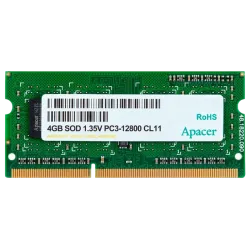 Оперативная память Apacer AS04GFA60CATBGJ 4 ГБ DDR3 1600 МГц SO-DIMM Оперативная память Apacer AS04GFA60CATBGJ 4 ГБ DDR3 1600 МГц SO-DIMM