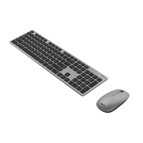 Комплект клавиатура и мышь ASUS W5000 беспроводной 2.4 ГГц RU/EN Серый Комплект клавиатура и мышь ASUS W5000 беспроводной 2.4 ГГц RU/EN Серый