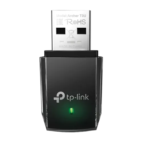 USB Wi-Fi адаптер TP-Link Archer T3U AC1300 Dual Band USB 3.0 Черный USB Wi-Fi адаптер TP-Link Archer T3U AC1300 Dual Band USB 3.0 Черный