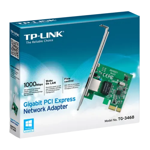 10/100/1000M PCI-Express Network Adapter, TP-LINK TG-3468, Realtek RTL8168B chipset