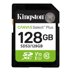 Kingston Canvas Select Plus Gen3 128GB SDXC Class 10 UHS-I U1