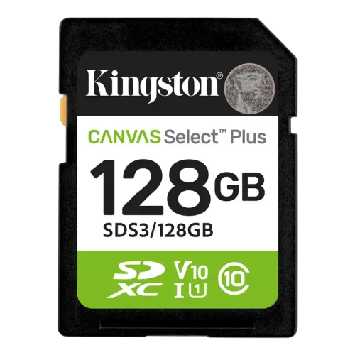 Kingston Canvas Select Plus Gen3 128GB SDXC Class 10 UHS-I U1