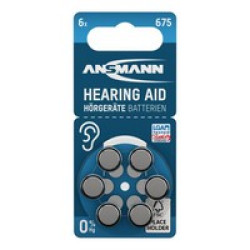 Батарейки для слуховых аппаратов Ansmann Zinc-Air 675 (PR44) 1,45 В, 6 шт. Батарейки для слуховых аппаратов Ansmann Zinc-Air 675 (PR44) 1,45 В, 6 шт.
