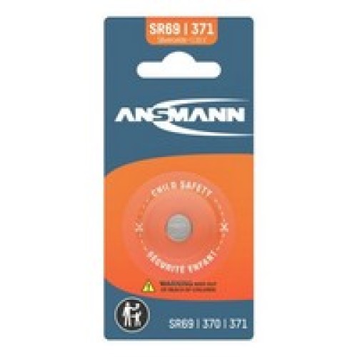 Батарейка Ansmann SR69 / 370 / 371 / SR920, серебряно-оксидная, 1,55 В