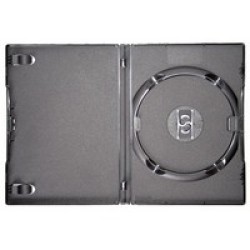 Бокс для DVD Omega 14 мм на 1 диск, чёрный, с зажимами Бокс для DVD Omega 14 мм на 1 диск, чёрный, с зажимами