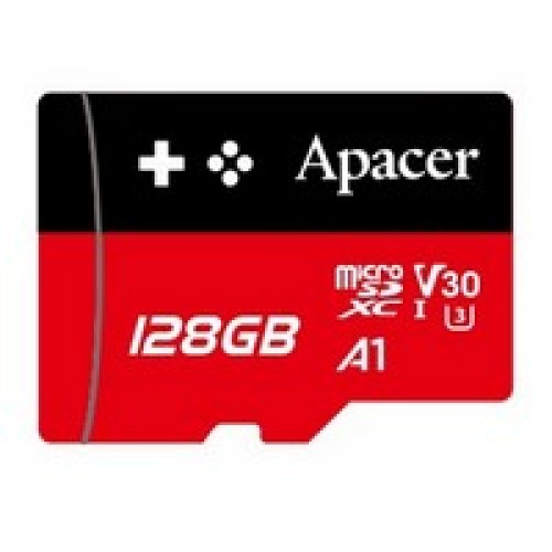 Карта памяти Apacer microSDXC 128GB UHS-I U3 V30 A1, до 100/80 МБ/с
