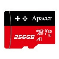 Карта памяти Apacer microSDXC 256GB UHS-I U3 V30 A1, до 100/80 МБ/с Карта памяти Apacer microSDXC 256GB UHS-I U3 V30 A1, до 100/80 МБ/с