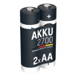 Аккумуляторные батарейки Ansmann AA HR6 NiMH 2700 мАч 1.2 В, 2 шт.