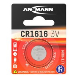 Литиевая батарейка Ansmann CR1616, 3 В Литиевая батарейка Ansmann CR1616, 3 В