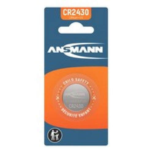 Литиевая батарейка Ansmann CR2430, 3 В, 300 мА·ч Литиевая батарейка Ansmann CR2430, 3 В, 300 мА·ч