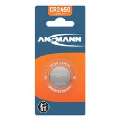 Батарейка Ansmann CR2450 литиевая, 3 В Батарейка Ansmann CR2450 литиевая, 3 В