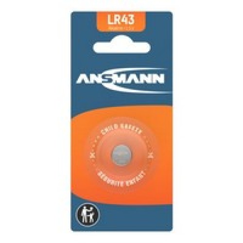 Батарейка Ansmann Alkaline LR43 AG12 1,5 В, 1 шт. Батарейка Ansmann Alkaline LR43 AG12 1,5 В, 1 шт.
