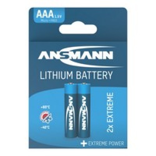 Литиевые батарейки Ansmann AAA / FR03, 1,5 В, 2 шт.