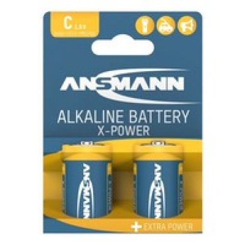 Батарейки Ansmann Alkaline X-Power C LR14 1,5 В, 2 шт. Батарейки Ansmann Alkaline X-Power C LR14 1,5 В, 2 шт.