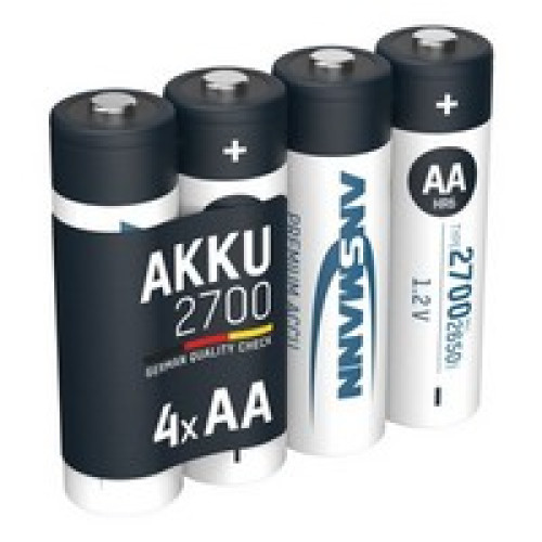 Аккумуляторы Ansmann NiMH AA HR6 2700 мАч 1.2 В, 4 шт.