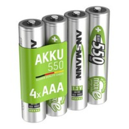 Аккумуляторы Ansmann NiMH AAA HR03 550 мАч 1.2 В 4 шт.