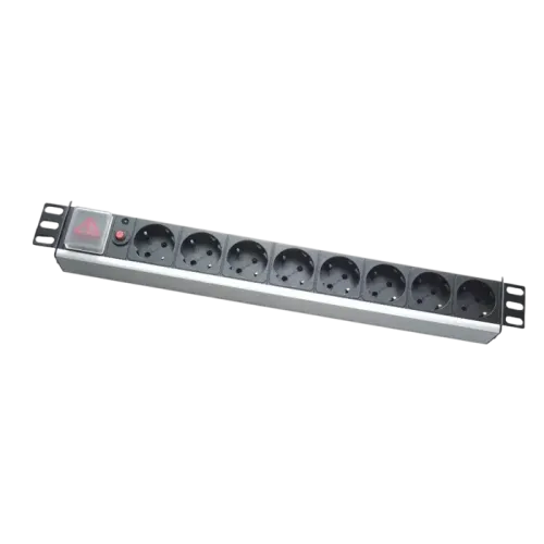Блок распределения питания PDU 19" 1U, 8 розеток, 16 А, 1.8 м Блок распределения питания PDU 19" 1U, 8 розеток, 16 А, 1.8 м