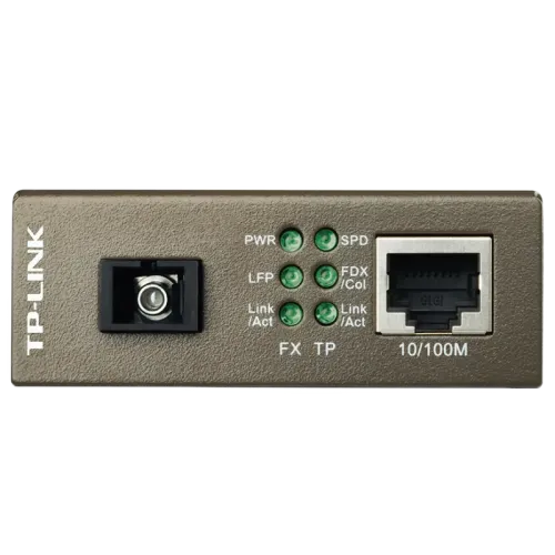 Медиаконвертер TP-Link MC112CS 10/100M RJ45 в 100M Single-Mode SC WDM, до 20 км