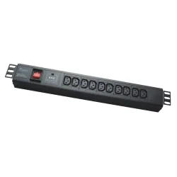 PDU для серверного шкафа 19" IE0020, 10 розеток IEC, 16A, кабель 1.8 м PDU для серверного шкафа 19" IE0020, 10 розеток IEC, 16A, кабель 1.8 м