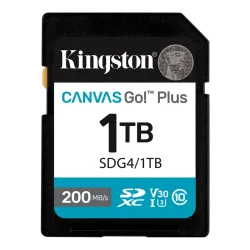 1.0TB SDXC Card (Class 10) UHS-I, U3, V30 Kingston Canvas Go! Plus Gen 4