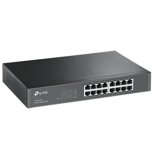 Сетевой коммутатор TP-LINK TL-SG1016D 16 портов Gigabit Ethernet Чёрный