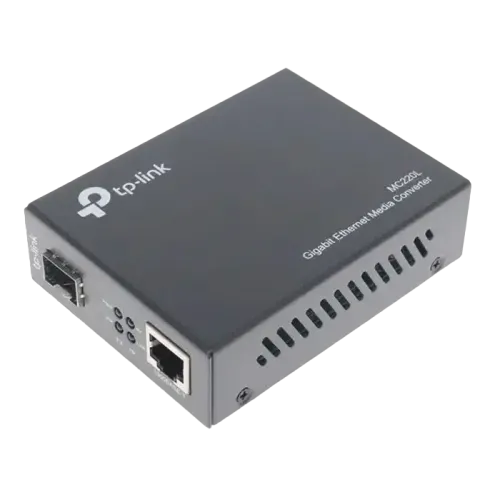 Медиаконвертер TP-Link MC220L 1000M RJ45 в Gigabit Fiber, SFP Медиаконвертер TP-Link MC220L 1000M RJ45 в Gigabit Fiber, SFP