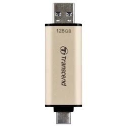 USB-флеш-накопитель Transcend JetFlash 930C 128 ГБ Gold, USB Type-C + USB Type-A