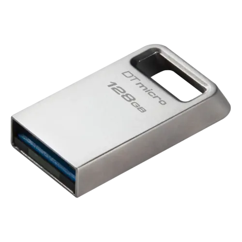 USB-флеш-накопитель Kingston DataTraveler Micro 128 ГБ Серебристый USB-флеш-накопитель Kingston DataTraveler Micro 128 ГБ Серебристый