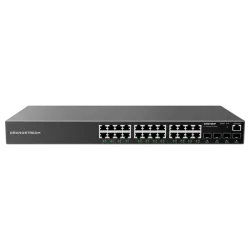 Коммутатор Grandstream GWN7803 24 порта Gigabit PoE + 4 SFP Черный