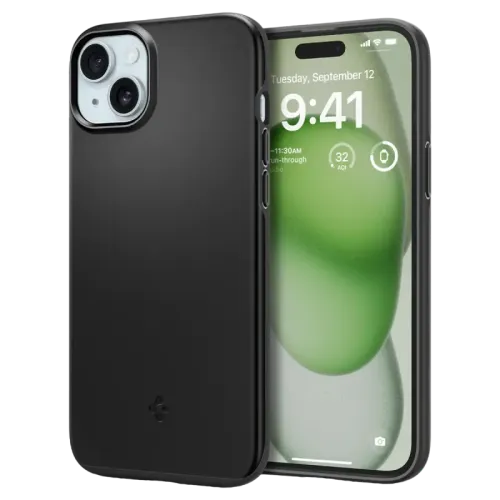 Чехол Spigen Thin Fit для Apple iPhone 15 Plus, черный Чехол Spigen Thin Fit для Apple iPhone 15 Plus, черный