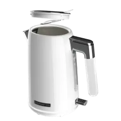 Электрочайник Polaris PWK 1746CA, 1.7 л, 2200 Вт, нержавеющая сталь, белый