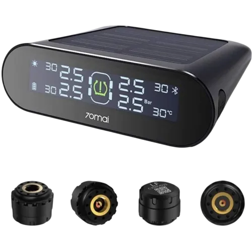 Датчики давления в шинах 70mai T05 Tire, LCD TFT, 500 мАч, черные