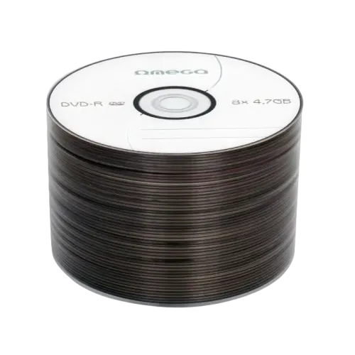 Диски DVD-R Omega OMD1650S 4,7 ГБ, 50 шт.