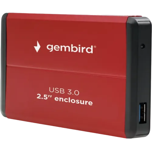 Внешний корпус Gembird EE2-U3S-2-R для HDD/SSD 2.5" Красный Внешний корпус Gembird EE2-U3S-2-R для HDD/SSD 2.5" Красный