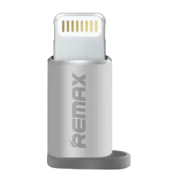 Адаптер-переходник Remax RA-USB2 Micro-USB → Lightning, 2 А, серебристый Адаптер-переходник Remax RA-USB2 Micro-USB → Lightning, 2 А, серебристый