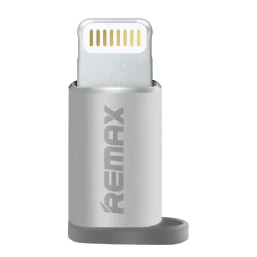Адаптер-переходник Remax RA-USB2 Micro-USB → Lightning, 2 А, серебристый