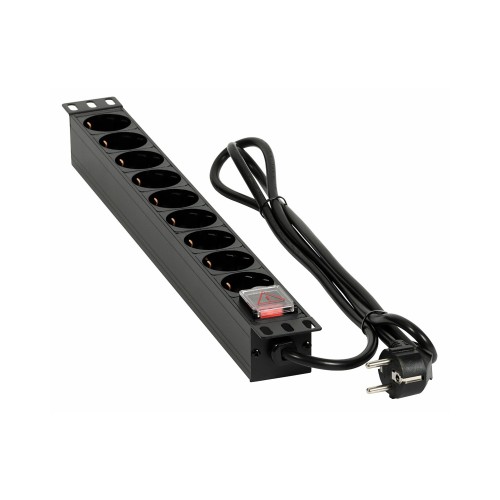 Блок распределения питания PDU 19" 1U, 9 розеток, 16 А, 1.8 м Блок распределения питания PDU 19" 1U, 9 розеток, 16 А, 1.8 м