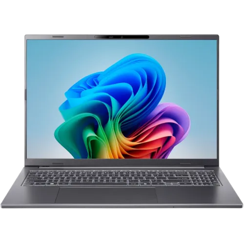 Ноутбук 16.0" OLED WUXGA AMD Ryzen AI 5 330, 16GB, 1TB PCIe, Radeon Graphics, Linux, Steel Gray